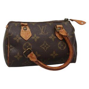 LOUIS VUITTON Monogram Mini Speedy Hand Bag M41534 LV Auth 140754